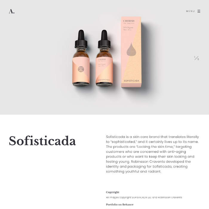 Minimal Fullscreen Slider Website Template