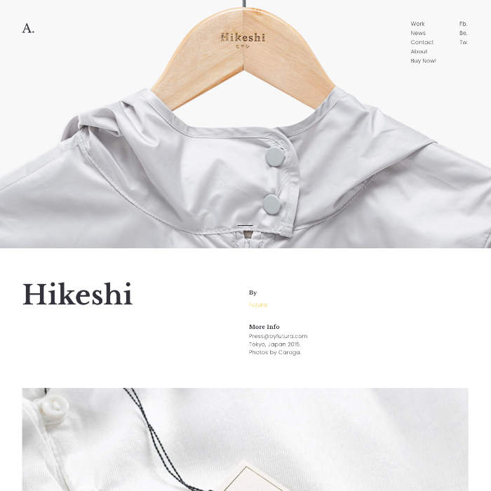 Single Portfolio for Minimal WordPress - Text on Left Layout