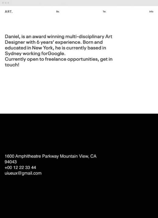 Info Page