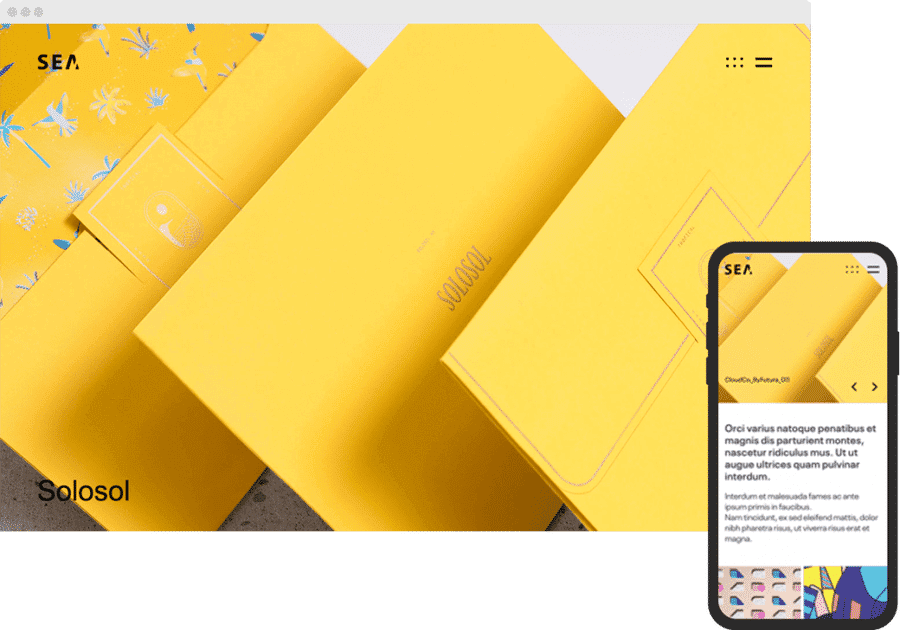 Creative(Slider + Masonry Grid)