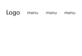 Menu items justify