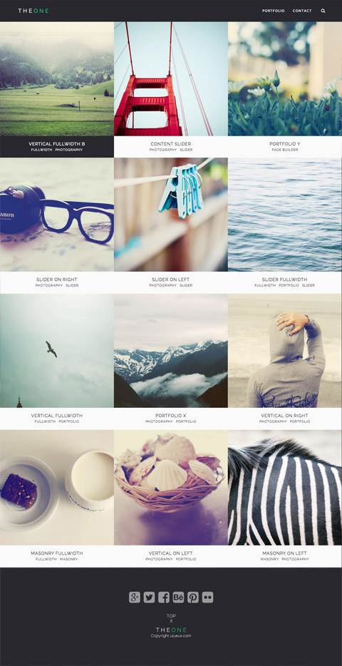Simple Grid Portfolio List